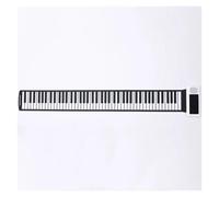 Beginners Electronic Keyboard 88-key Hand-rolled Piano Folding Electronic Keyboard Adult Beginner Home Professional Thickened Version(White)