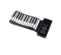 Beginners Electronic Keyboard 88-key Hand-rolled Piano Folding Electronic Keyboard Adult Beginner Home Professional Thickened Version(Black)