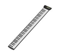 Beginners Electronic Keyboard 88-key Hand-rolled Piano Soft Silicone Electronic Keyboard Portable Student Adult Practice Piano