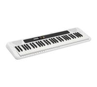 Beginners Electronic Keyboard Electronic Organ 61 Keys Multi-functional Portable Fashion Electronic Digital Piano Supports Two Power Supply(White)