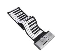 Beginners Electronic Keyboard English 61-key Hand-rolled Piano Silicone Folding Electronic Piano Adult Beginner Midi Keyboard