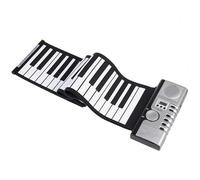 Beginners Electronic Keyboard English 61-key Hand-rolled Piano With Built-in Speaker For Beginners, Silicone Folding Electronic Keyboard For Adults