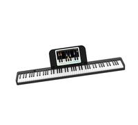 Beginners Electronic Keyboard Foldable Electronic Piano Professional Version 88-key Portable Practice Keyboard For Beginners And Adult Standard Keys(Black)