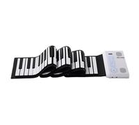 Beginners Electronic Keyboard Folding Piano 88 Key Portable Piano Smart Follow-Play Electronic Piano Hand Roll Electronic Piano(White)