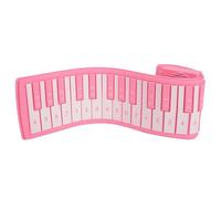 Beginners Electronic Keyboard Hand Roll Piano Portable Beginner Adult Home Use 37-Key Electronic Piano Keyboard(Pink)