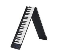 Beginners Electronic Keyboard Portable 88 Keys Foldable Piano Digital Piano Multifunctional Electronic Keyboard Piano Keys With The Same Height(Black)