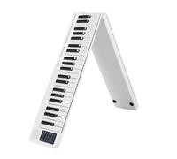 Beginners Electronic Keyboard Portable 88 Keys Foldable Piano Digital Piano Multifunctional For Piano Student Musical Instrument With Speakers(White)