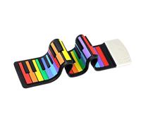 Beginners Electronic Keyboard Portable Electronic Keyboard 49-key Rainbow Hand-rolled Piano Is Made Of Silicone Rubber For Easy Carrying