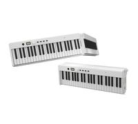 Beginners Electronic Keyboard Portable Folding Electronic Piano 88-key Thickened MIDI Keyboard Folding Piano 88-key Multi-function Control Panel(White)