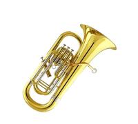 Beginners Euphonium B Flat 3+1 Upright Key Euphonium Phosphor Bronze Mouthpiece White Copper Variable Pipe
