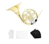 Beginners French Horn Flat Three Key French Horn Bb Brass Split Gold Beginner Adult Practice Professional Performance