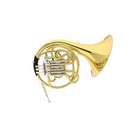 Beginner's French Horn French Horn Brass Performance Instrument Four Key Double Row Playing Practice For Adults(4)