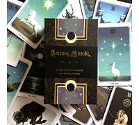 Beginners Gold-Plated Light Seer's Tarot, 78 Sheets Anima Mundi Tarot, Fate Forecasting Cards Game Set(English Edition)