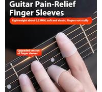 Beginners Guitar Finger Guards Flexible Silicone Practice Pads For Blister Prevention & Chord Training Comfort Finger Protection For Music Learners