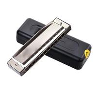 Beginners harmonica 10 Hole Harmonica International Silver Diatonic Harp Blues Harmonica Key C Blues Jazz Band Music Instrument