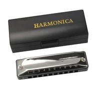 Beginners harmonica 10 Holes 20 Tones Blues Harmonica Key Of C Stainless Steel Harp Diatonic Harmonica For Adults Easy To Play(F)