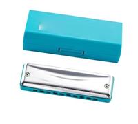 Beginners harmonica 10-Holes mouth organ Diatonic Harmonica Musical Instrument for Beginner with box Key of C/D/E/F/G/A/Bb(F)