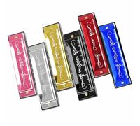 Beginners Harmonica 10hole 20note Harmonica Color C Key Woodwind Instrument Suitable For Teaching Beginners(Red)