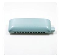 Beginners harmonica 12-hole Chromatic Harmonica Integrated Plastic Cover Durability And Easy(Blue A)