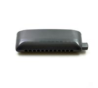 Beginners harmonica 12-hole Chromatic Harmonica Integrated Plastic Cover Durability And Easy(Gray G)