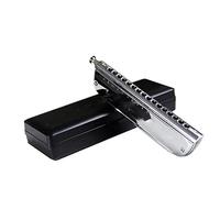 Beginners harmonica 16 Holes 64 Tones Chromatic Harmonica High-end Musical Instrument Accordion Mouthpiece Mouth Harp Organ(Boat shape)