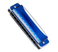 Beginners Harmonica Blues Harmonica 10 Hole C Key Professional Performance Level Beginners Introduction(F key 10 hole blue)