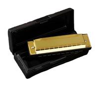 Beginners Harmonica Blues Harmonica 10hole C Key Beginners Self Study Guide For Men And Women(Gold)