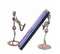 Beginners Harmonica Blues Harmonica Diatonic 10 Holes C Key Mouth Organ For Beginner(DF16A-1 SLIVER)