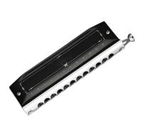 Beginners Harmonica Chromatic Harmonica 12 Holes 48 Notes Beginner Professional Woodwind Instrument(12 holes C key)