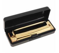 Beginners Harmonica Gold And Silver 10 Hole 20 Note Blues Harmonica Suitable For Professional Players And Beginners With Box(1)