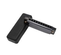 Beginners harmonica Harmonica 10 Holes Blues Professional Performance Level Blues C Key Adult Beginners Ten Holes(Black)