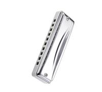 Beginners harmonica Harmonica With 10 Hole C-key Blues For Beginner Adult Professional Level(White)