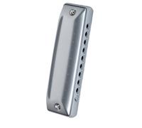 Beginners harmonica Ten-hole C-tuned Round-hole Blues Harmonica For Beginners And Professional Blues Performance(Silver,Paddy C)