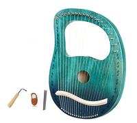 Beginners harp 16/19 Strings Lyre Harp Love Song Music Thumb Lute Stringed Instrument Gift With Tuning Wrench(19 green)