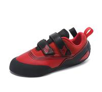 Beginners Indoor Rock-Climbing Bouldering Training Shoes,Child Non-Slip Wall Climbing Shoe,Kids Sport Bouldering Shoes,Youth Sports Shoes Lightweight Breathable for Gym and Sport Climbing Black Red