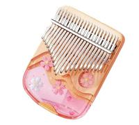 Beginners Kalimba 17/21 Key Kalimba Resin Transparent Thumb Piano Keyboard Musical Instrument Kalimbas Piano Gifts For Beginner(21 Key 1)