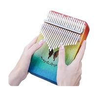beginners kalimba 17/21 Key Limba Professional Thumb Piano Kalimba Mahogany Chromatic Music Portable Beginner Card (Size : 21)