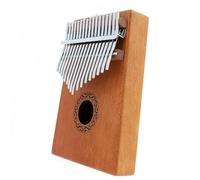 Beginners Kalimba 17 Key Electroacoustic Kalimba Single Board Mahogany Thumb Piano Mini Keyboard Instrument With Complete Accessories