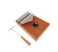 Beginners Kalimba 17 Key Kalimba Single Board Mahogany Mini Keyboard Finger Piano Musical Instrument With Complete Accessories(Wood Electroacoustic)