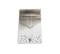 Beginners Kalimba 17 Key Wood with Study Instruction Piano Bag, Cleaning Cloth Thumb Piano for Music Enlightenment Finger Piano(White C)