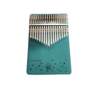 Beginners Kalimba 17 Key Wood with Study Instruction Piano Bag, Cleaning Cloth Thumb Piano for Music Enlightenment Finger Piano(Blue C)