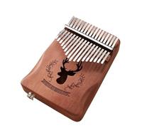 Beginners Kalimba 17-note Thumb Piano Full Single And Dual-purpose Kalimba Finger Piano Instrument 17-note Mahogany Electric Box(Retro)