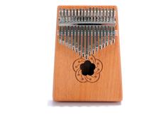 Beginners Kalimba 17-note Thumb Piano Instrument Single Board Mahogany With Accessories(5)