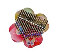 beginners kalimba 17-tone painted butterfly dancing beginner acrylic colorful kalimba finger piano