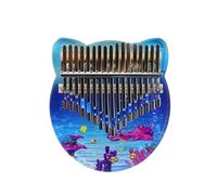 beginners kalimba 17-tone painted happy ocean model beginners acrylic colorful kalimba finger piano