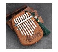 Beginners Kalimba 8 Key Kalimba African Thumb Piano Full Veneer Camphor Wooden Keyboard Percussion Instrument Music Gift For Beginner(CM)