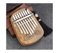 Beginners Kalimba 8 Key Kalimba African Thumb Piano Full Veneer Camphor Wooden Keyboard Percussion Instrument Music Gift For Beginner(CA)