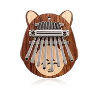 beginners kalimba 8 Key Mini Kalimba Pattern Music Lovers Thumb Instrument Chromatic Piano Cute Instrument (Color : 1)