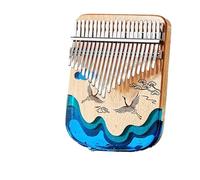beginners kalimba Beech Wood 17 Key Beginner Kalimba Professional Thumb Piano Chromatic Music Portable (Color : 21)