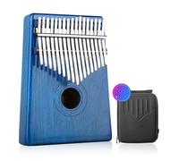 beginners kalimba Blue mahogany core all-veneer kalimba thumb piano 17-tone finger piano portable musical instrument